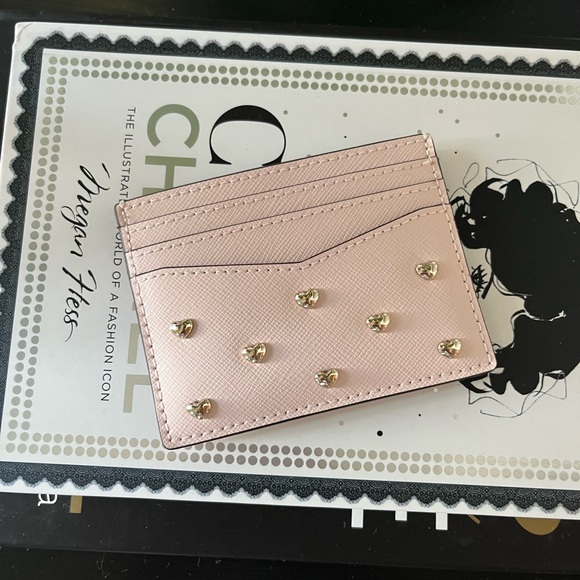 Kate Spade New York Staci Studded Hearts Flap Crossbody bag with card holder - Picture 10 of 14